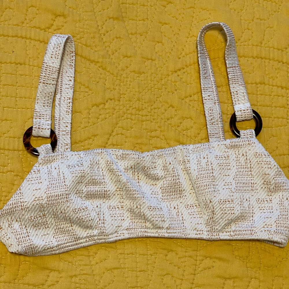 Billabong Cream Textured Bandeau
